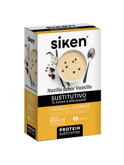 Siken protein sustitutive natilla sabor vainilla 6 sobres