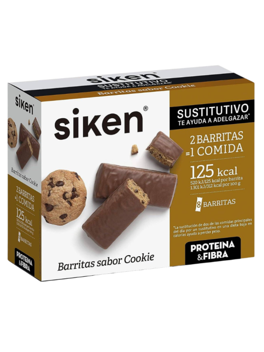 Siken protein sustitutive barrita sabor cookie 8uds