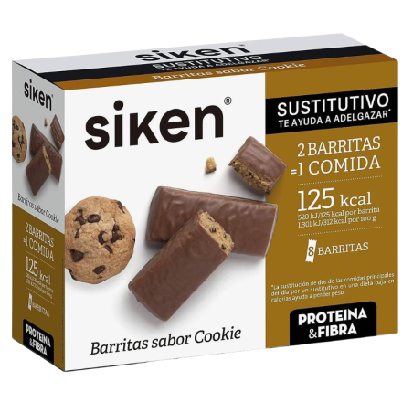 Siken protein sustitutive barrita sabor cookie 8uds