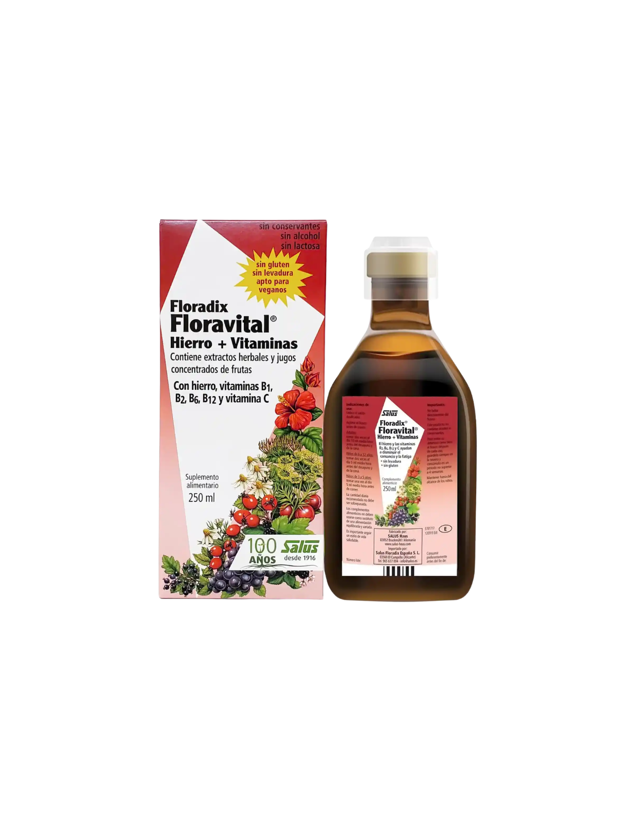 Floradix Floravital hierro + vitaminas 250 ml