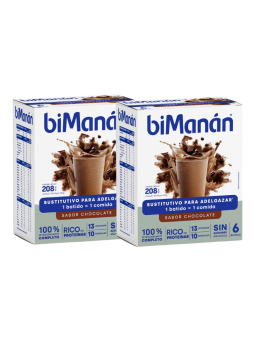 Bimanán sustitutive duplo batido chocolate