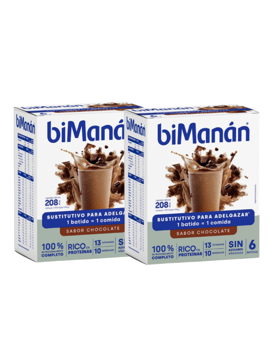 Bimanán sustitutive duplo batido chocolate