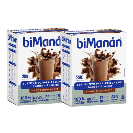 Bimanán sustitutive duplo batido chocolate