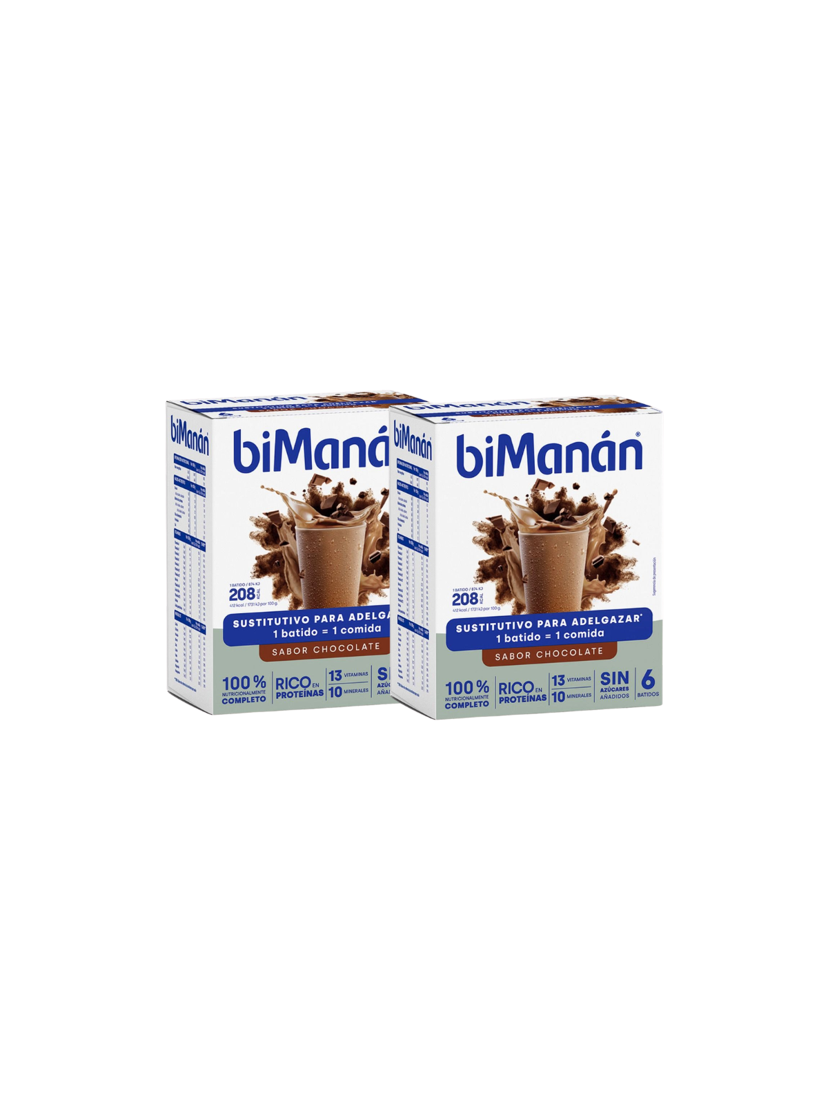 Bimanán sustitutive duplo batido chocolate