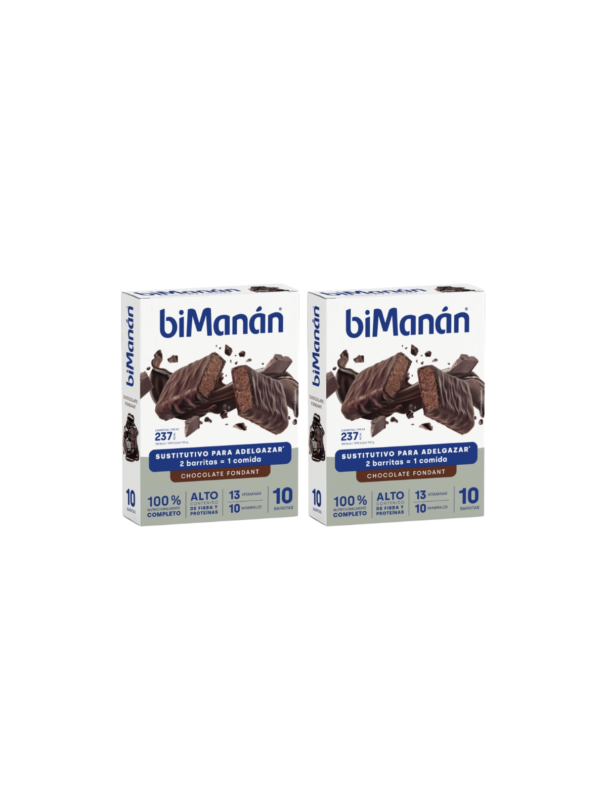 Bimanán sustitutive duplo barrita chocolate fondant