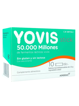 Yovis stick 10 sobres bucodispersables