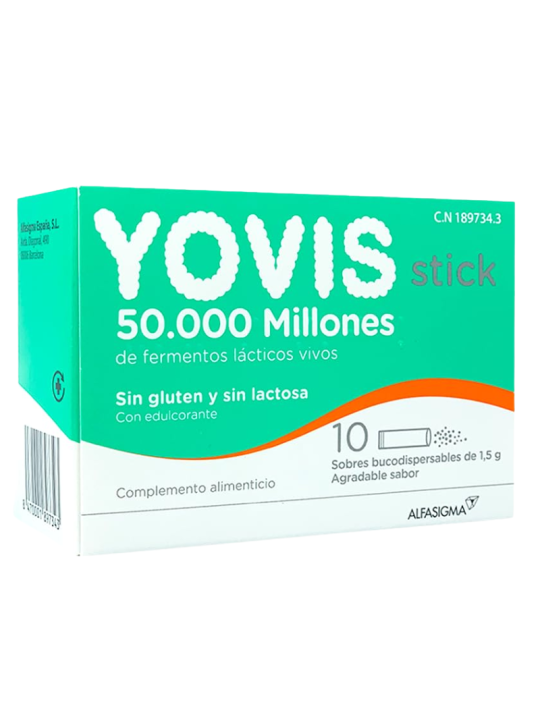 Yovis stick 10 sobres bucodispersables