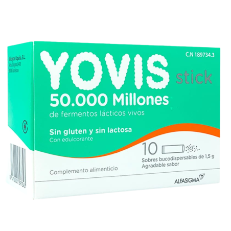 Yovis stick 10 sobres bucodispersables
