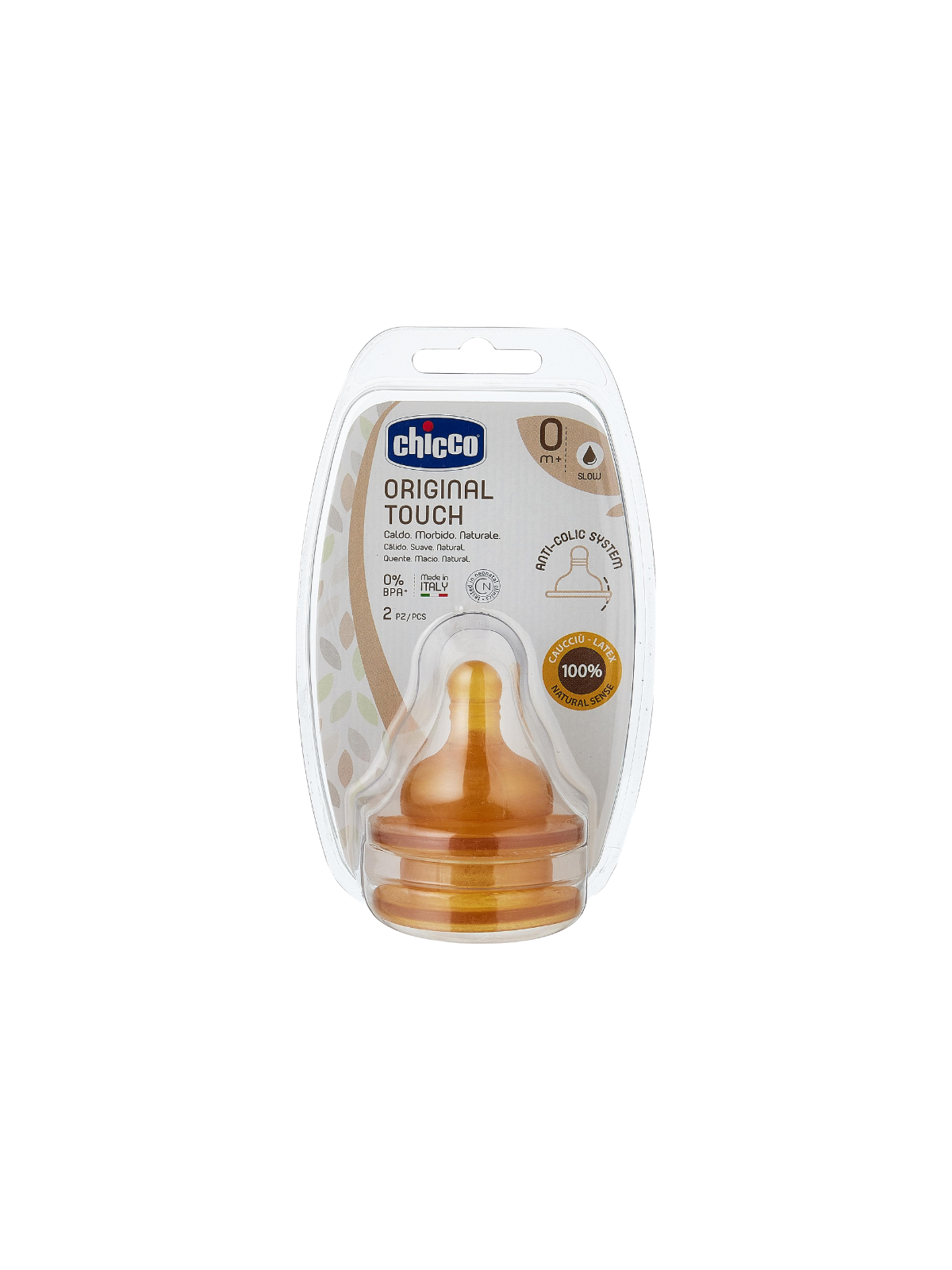Chicco original touch 0m+ flujo lento 2 unid