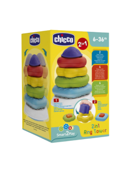 Chicco smart play 2en1 piramide de anillos