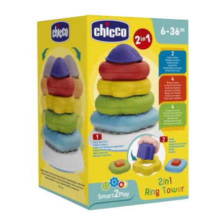 Chicco smart play 2en1 piramide de anillos