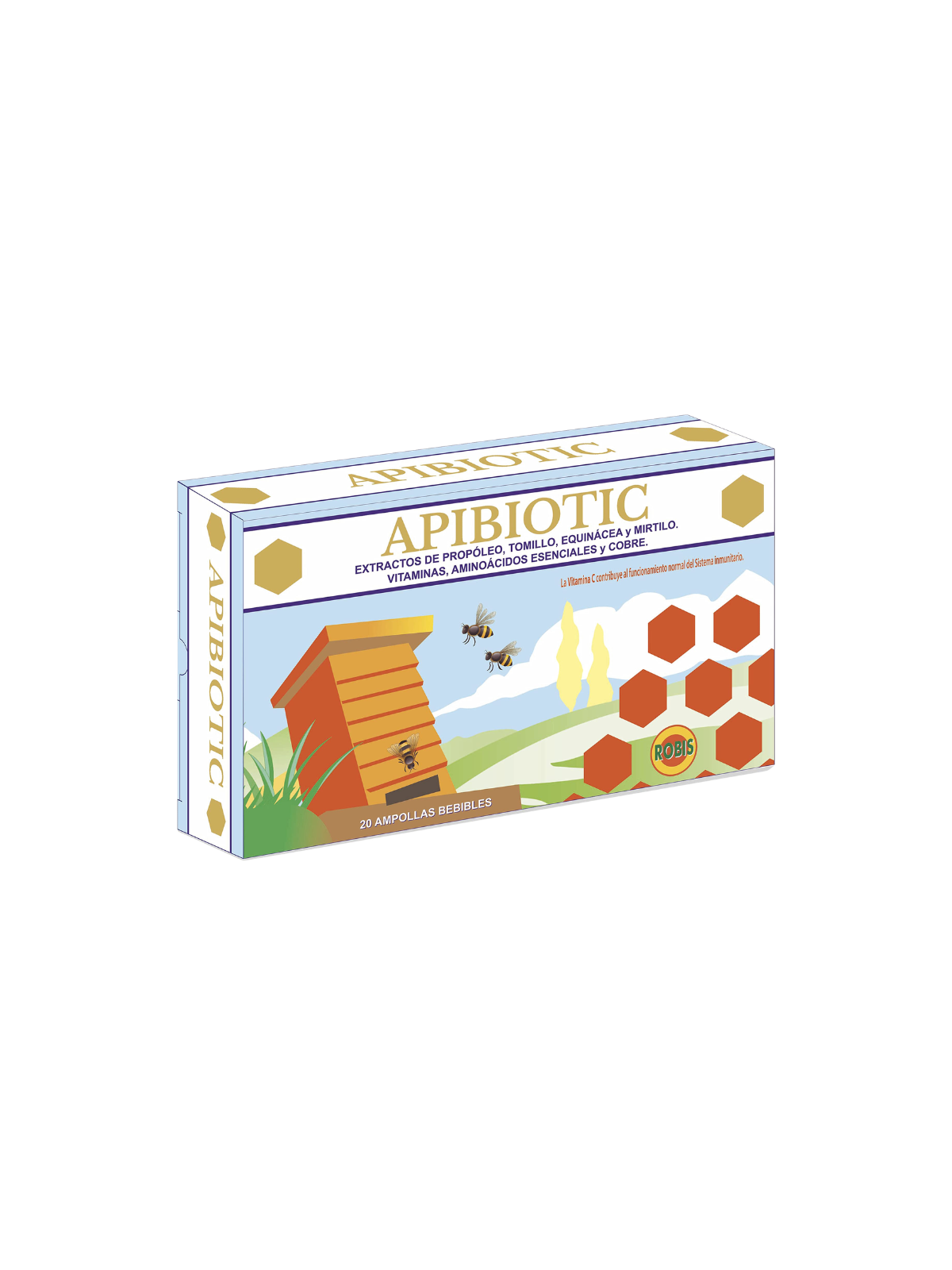 Apibiotic ampollas bebibles