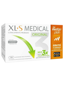 Xls medical original captagrasas nudge 180 comprimidos