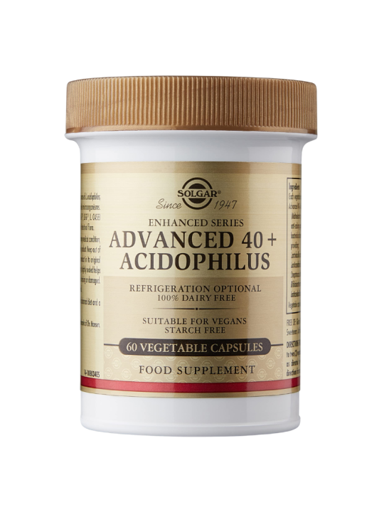Solgar advanced 40+ acidophilus 60 capsulas