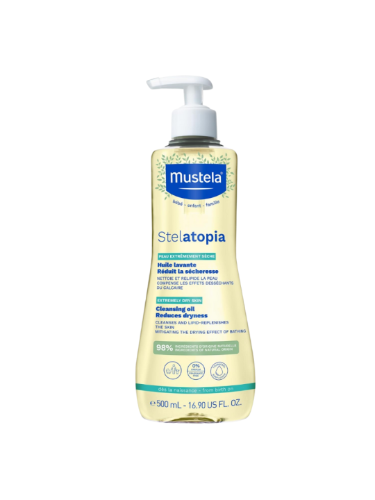 Mustela stelatopia aceite de ducha y baño