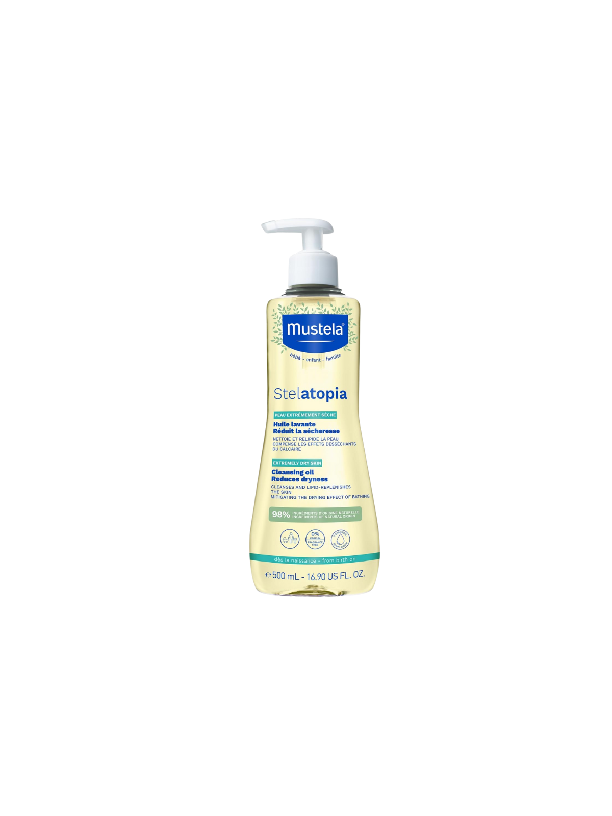 Mustela stelatopia aceite de ducha y baño