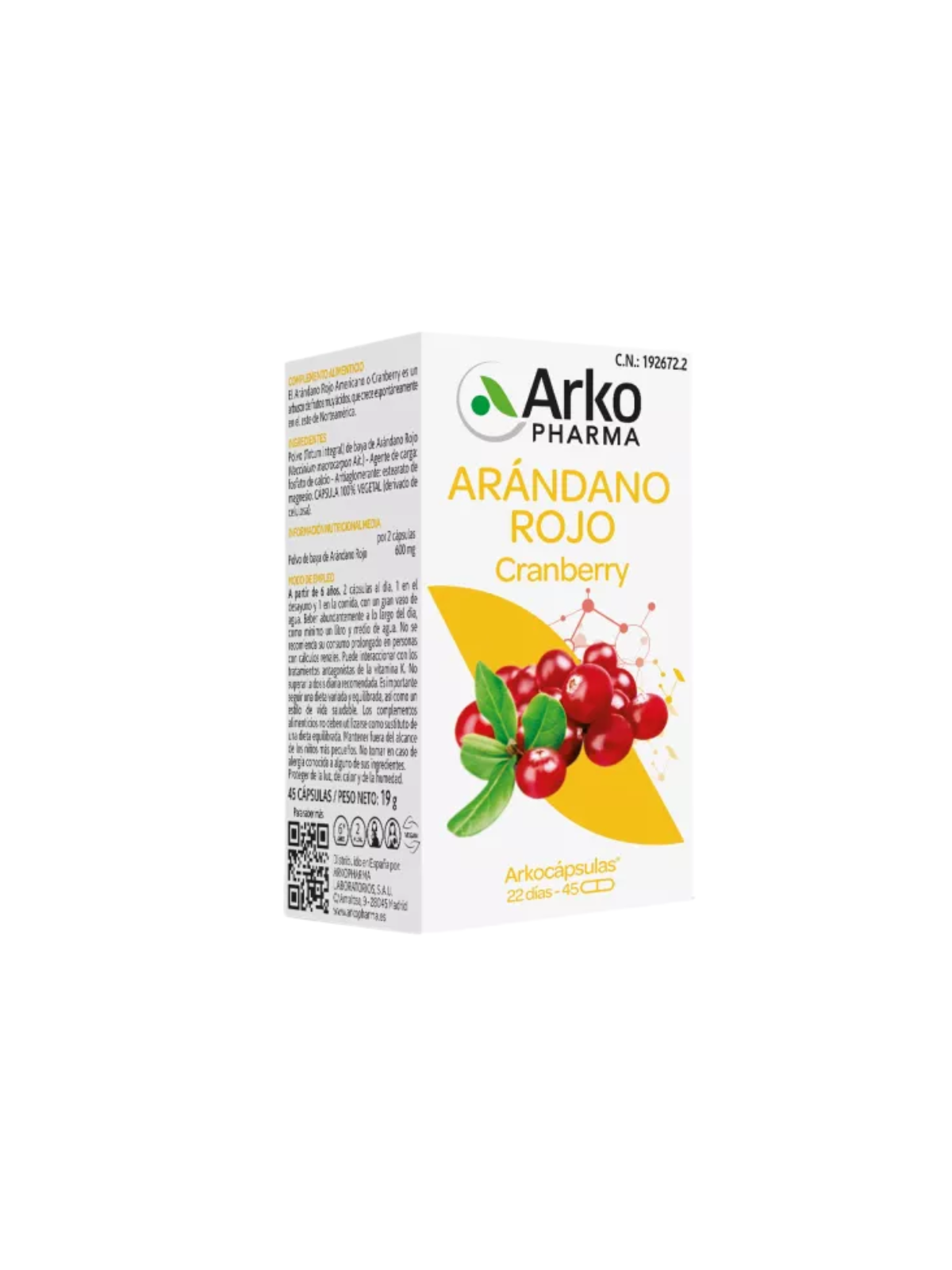 Arkocapsulas arandano rojo