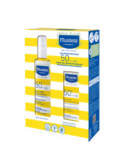 Mustela pack solar spray solar spf 50 + leche solar spf 50+