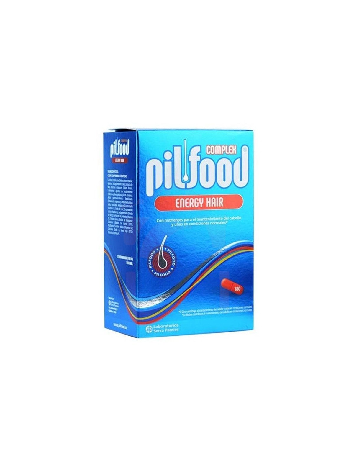 Pilfood complex energy hair 180 comprimidos