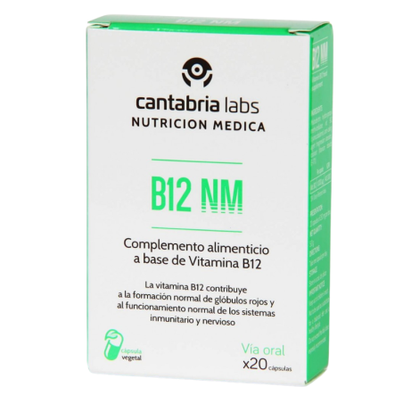 Cantabria Labs B12 NM 20 cápsulas
