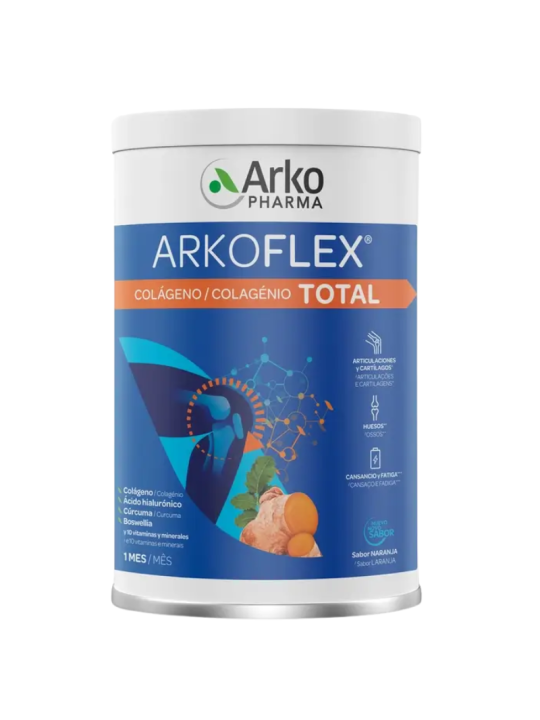 Arkoflex colágeno total sabor naranja 390 g