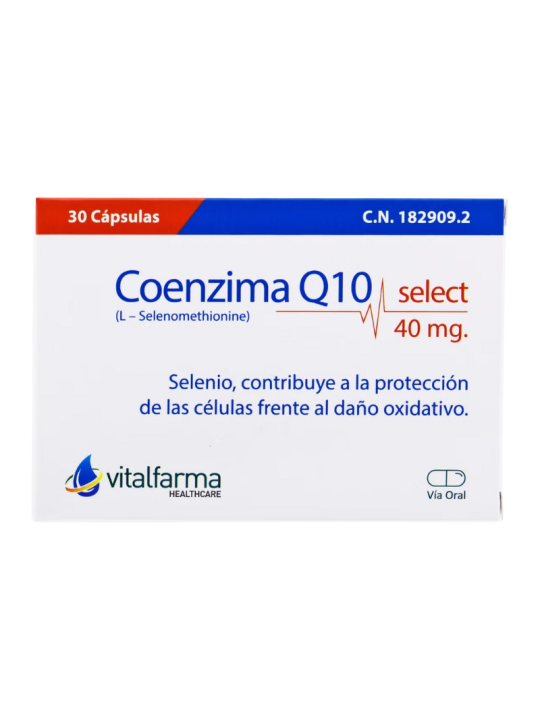 Vitalfarma coenzima q10 select 40 mg 30 capsulas