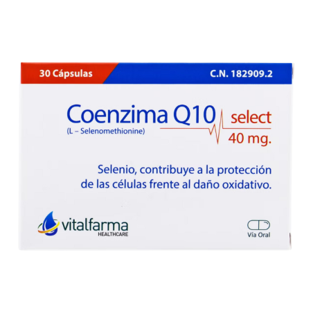 Vitalfarma coenzima q10 select 40 mg 30 capsulas