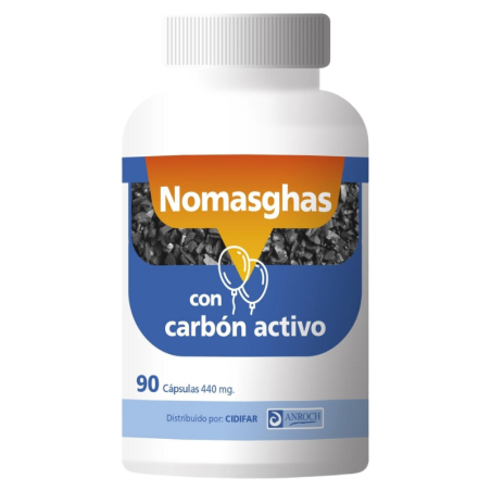Nomasghas con carbón activo 90 cápsulas