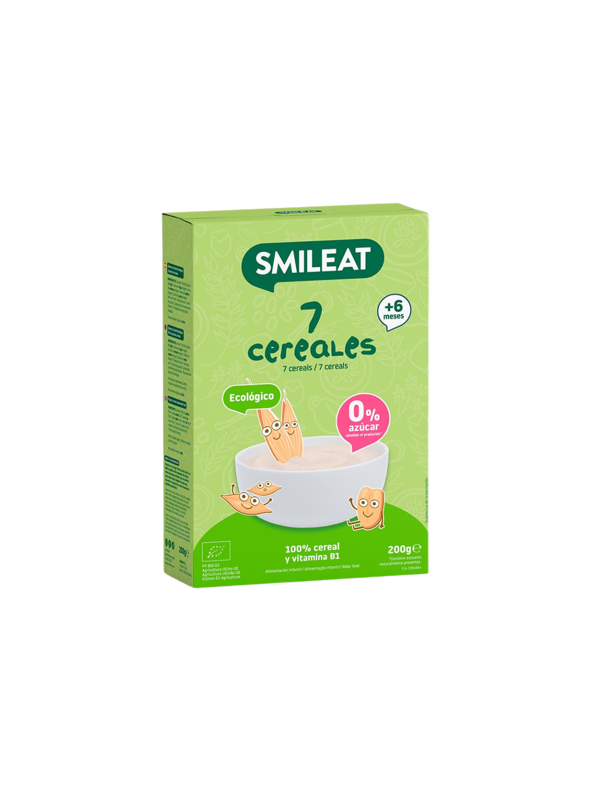 Smileat papilla 7 cereales ecologica bio 200gr
