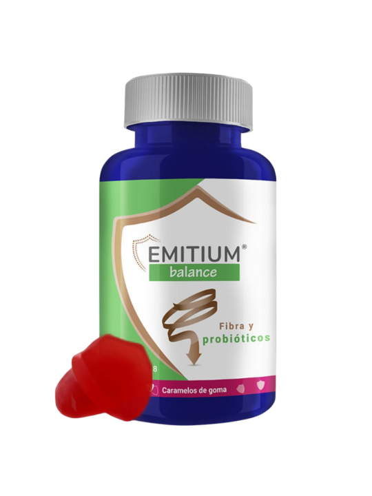 Emitium balance 60 caramelos de goma fibra y probioticos niam