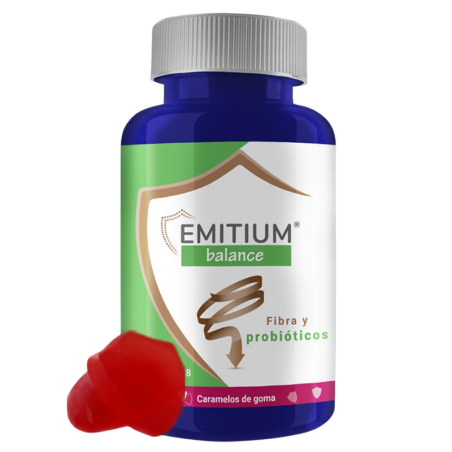 Emitium balance 60 caramelos de goma fibra y probioticos niam