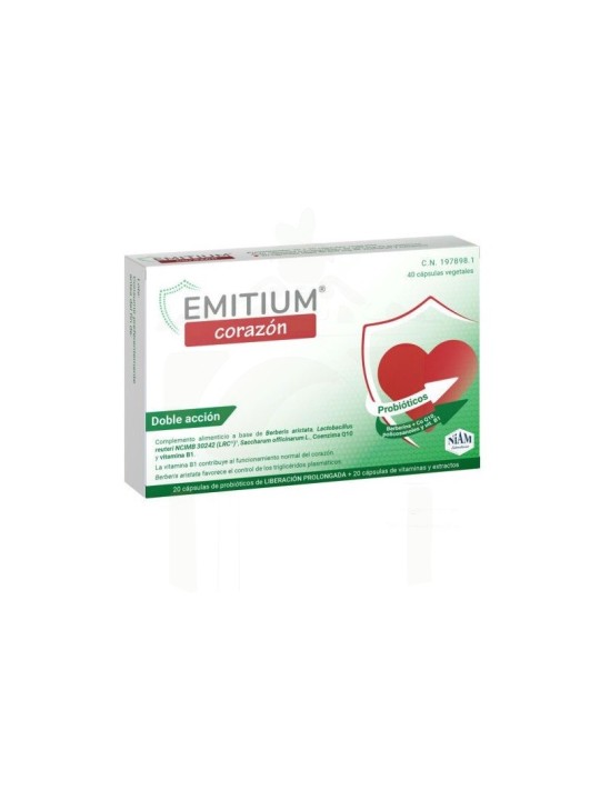 Emitium corazon 40 capsulas