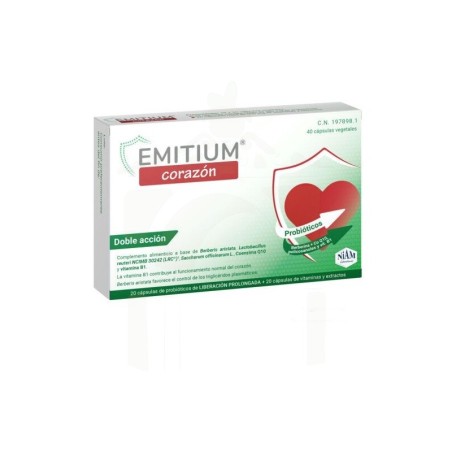 Emitium corazon 40 capsulas