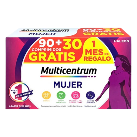 Multicentrum Mujer 90 + 30 comprimidos pack promocional