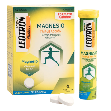 Leotron magnesio + potasio angelini 54 comprimidos efervescentes