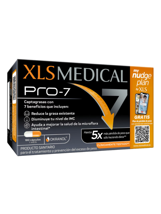 XLS Medical PRO-7 captagrasas 180 cápsulas