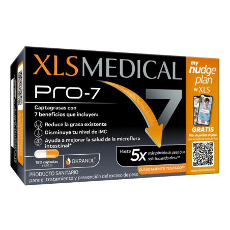XLS Medical PRO-7 captagrasas 180 cápsulas
