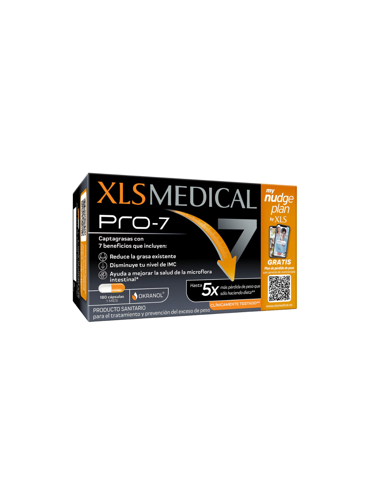 XLS Medical PRO-7 captagrasas 180 cápsulas