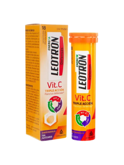 Leotron vitamina C 18 comprimidos efervescentes