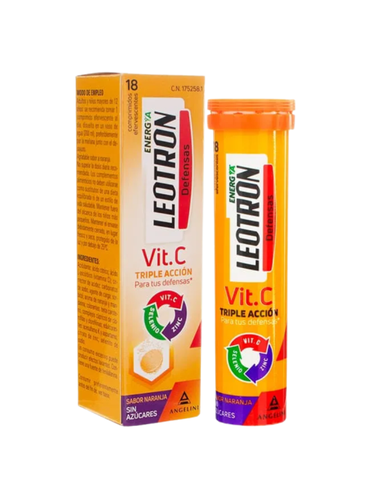 Leotron vitamina C 18 comprimidos efervescentes