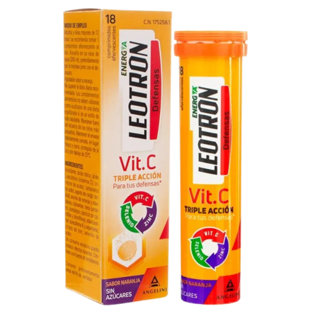 Leotron vitamina C 18 comprimidos efervescentes