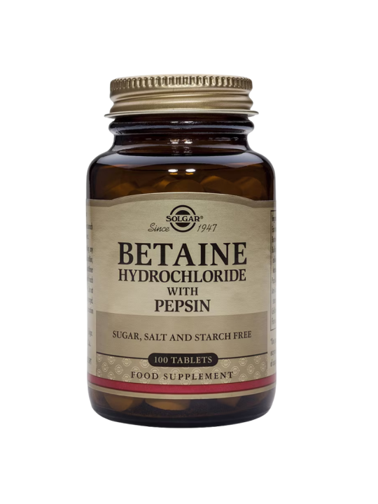 Solgar Betaina clorhidrato 100 caps
