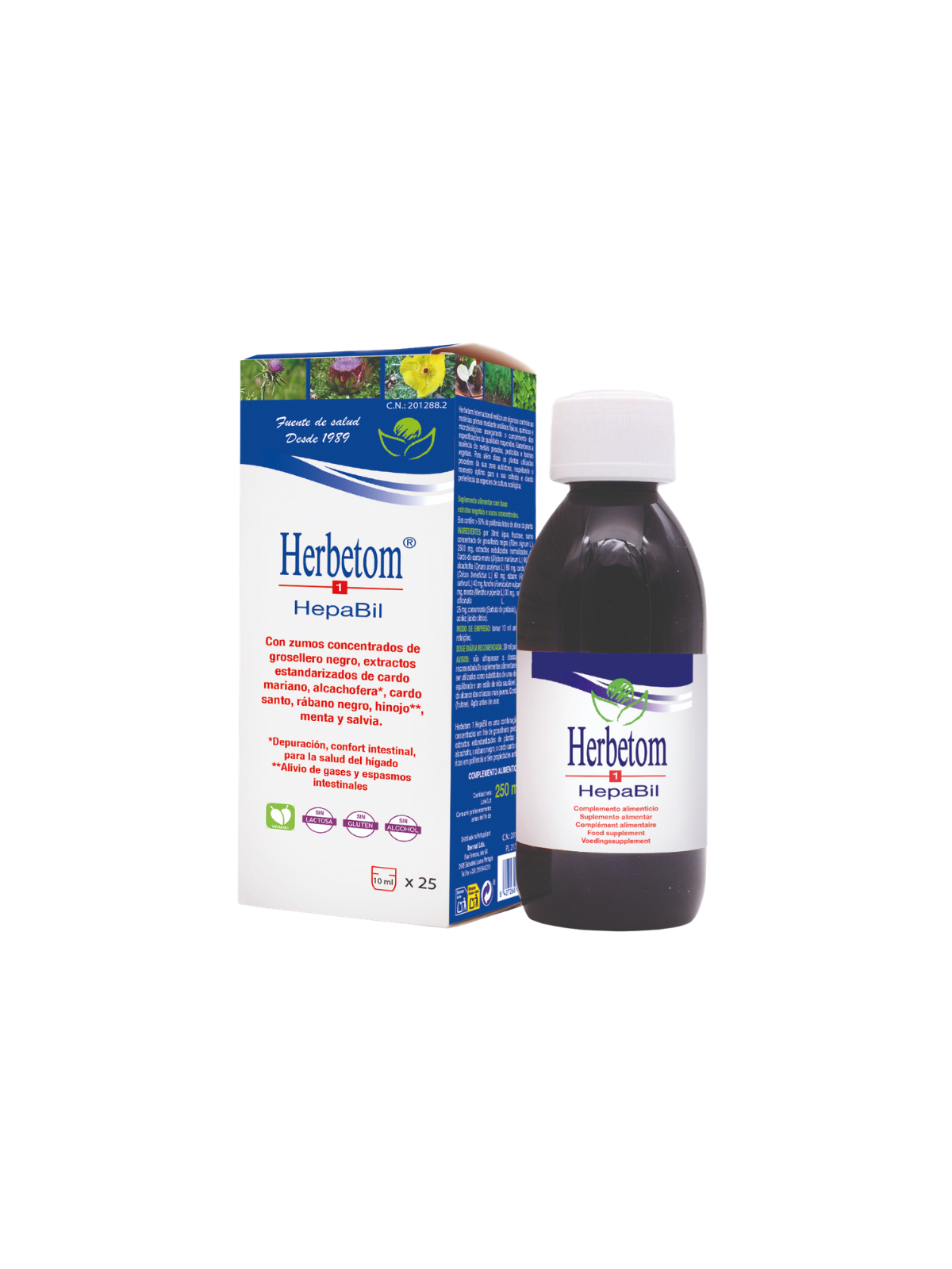 Herbetom 1 HB hepabil 250 ml