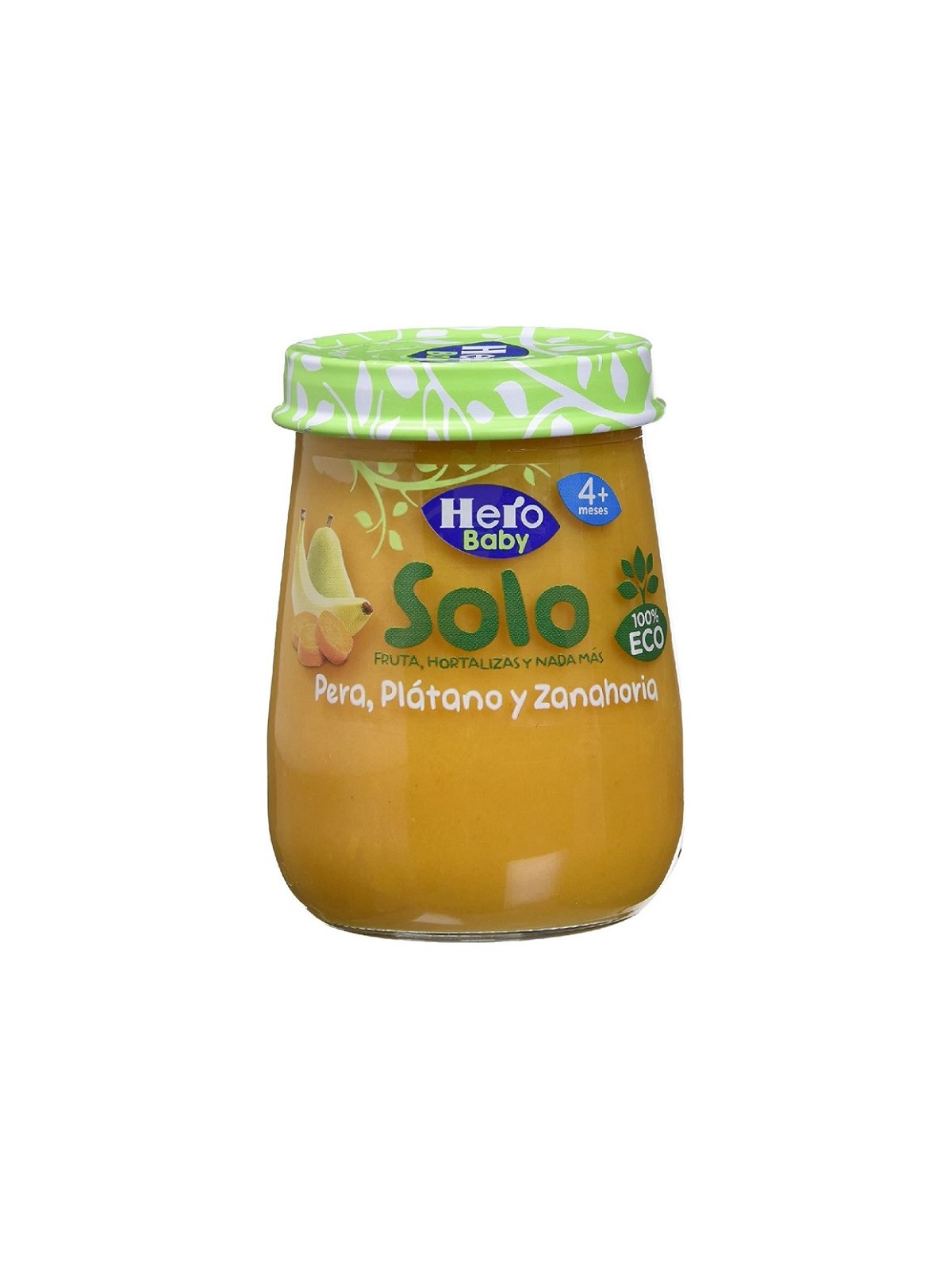 Hero Baby Solo Tarrito Eco Pera Plátano y Zanahoria 120 gr