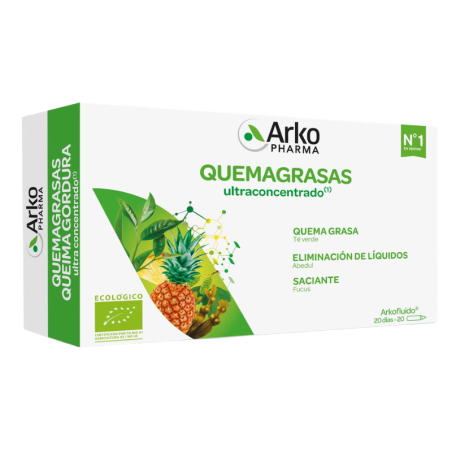 Arkofluido Quemagrasa 20 ampollas