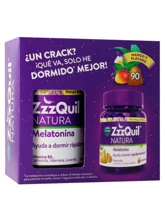 Zzzquil 90 gominolas mango platano