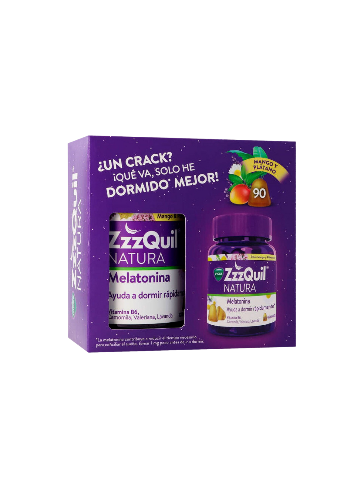 Zzzquil 90 gominolas mango platano