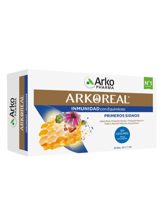 Arkoreal jalea real inmunidad sin azucares 20 ampollas 15 ml