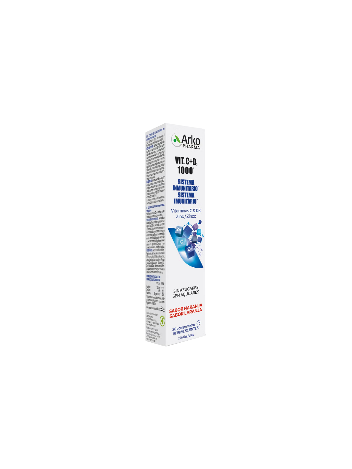 Arkopharma vitamina C y D3 1000 20 comprimidos efervescentes