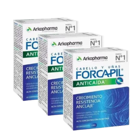 Arkopharma Pack Forcapil Anticaída 30 caps x 3